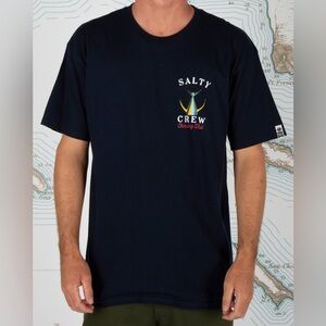 Salty Crew Chasing Tail S/S Navy Graphic T-Shirt sz: XL